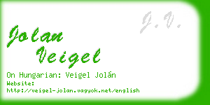 jolan veigel business card
